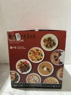 Lot 1701  
            Chesterfield SR44 - Parcel Delivery Only 

                
INSTANT POT DUO PLUS MULTI COOKER (LOCATION: A9)