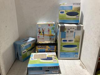Lot 1707  
            Chesterfield SR44 - Parcel Delivery Only 

                
QTY OF ASSORTED OUTDOOR ITEMS TO INCLUDE INTEX KRYSTAL CLEAR POOL BASICS COVER ( ...