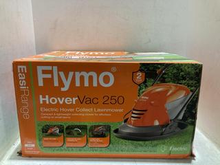Lot 1736  
            Chesterfield SR44 - Parcel Delivery Only 

                
FLYMO EASI RANGE HOVER VAC ELECTRIC LAWN MOWER - ORIGINAL RRP £109 (LOCATION: A10)