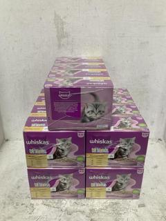 Lot 362  
            Chesterfield SR44 - Parcel Delivery Only 

                
5 X WHISKAS KITTEN POULTRY FEASTS IN JELLY 12 X 85G - BBE 10/25 (LOCATION: E1)- M...