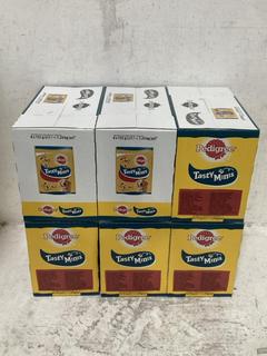 Lot 366  
            Chesterfield SR44 - Parcel Delivery Only 

                
6 X PEDIGREE TASTY MINIS 8 X 155G BAGS - BBE 10/25 (LOCATION: E1)- MAY BE PAST BB...