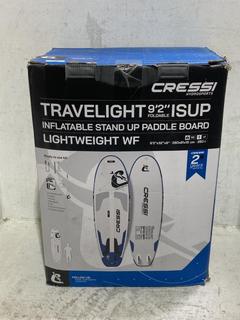 Lot 758  
            Chesterfield SR44 - Parcel Delivery Only 

                
CRESSI HYDRA SPORT TRAVELLIGHT INFLATABLE STAND UP PADDLE BOARD - LIGHTWEIGHT - O...