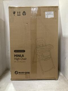 Lot 778  
            Chesterfield SR44 - Parcel Delivery Only 

                
MAXI-COSI MINLA HIGH CHAIR - ORIGINAL RRP £179 (LOCATION: D5)