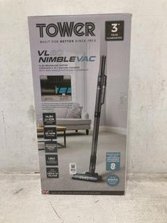 Lot 802  
            Chesterfield SR44 - Parcel Delivery Only 

                
TOWER VL60 14V CORDLESS 3-IN-1 NIMBLE VACUUM CLEANER - ORIGINAL RRP £100 (LOCATIO...