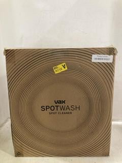 Lot 816  
            Chesterfield SR44 - Parcel Delivery Only 

                
VAX SPOT WASH CARPET CLEANER (LOCATION: D7)