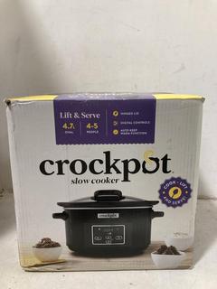 Lot 829  
            Chesterfield SR44 - Parcel Delivery Only 

                
CROCKPOT 4.7 LITRE OVAL SLOW COOKER (LOCATION: D7)