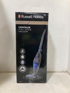 Lot 832  
            Chesterfield SR44 - Parcel Delivery Only 

                
RUSSELL HOBBS CENTAUR 2-IN-1 STICK VACUUM (LOCATION: D7)