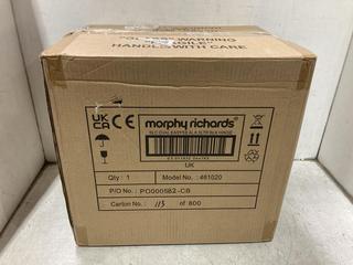 Lot 848  
            Chesterfield SR44 - Parcel Delivery Only 

                
MORPHY RICHARDS 6.5L HINGED LID SLOW COOKER (LOCATION: D8)