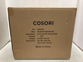Lot 850  
            Chesterfield SR44 - Parcel Delivery Only 

                
COSORI AF23229-1 AIR FRYER (LOCATION: D8)