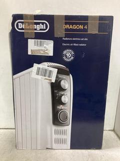 Lot 875  
            Chesterfield SR44 - Parcel Delivery Only 

                
DELONGHI DRAGON 4 ELECTRIC OIL RADIATOR - ORIGINAL RRP £129 (LOCATION: C1)