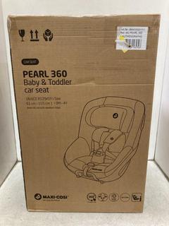 Lot 893  
            Chesterfield SR44 - Parcel Delivery Only 

                
MAXI-COSI PEARL 360 BABY & TODDLER CAR SEAT IN MAGENTA (LOCATION: C1)