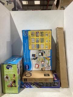 Lot 938  
            Chesterfield SR44 - Parcel Delivery Only 

                
5 X ASSORTED KIDS TOYS TO INCLUDE VTECH TOUCH & LEARN ACTIVITY DESK (LOCATION: C3)