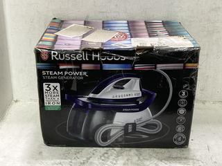 Lot 975  
            Chesterfield SR44 - Parcel Delivery Only 

                
RUSSELL HOBBS STEAM POWER PURPLE STEAM GENERATOR IRON 24440 (LOCATION: C5)