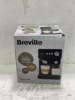 Lot 976  
            Chesterfield SR44 - Parcel Delivery Only 

                
BREVILLE PRIMA LATTE ONE TOUCH ESPRESSO MAKER (LOCATION: C5)
