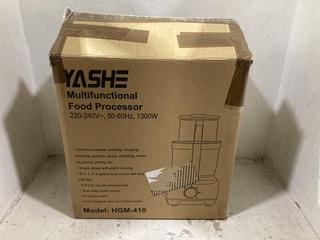 Lot 999  
            Chesterfield SR44 - Parcel Delivery Only 

                
YASHE MULTIFUNCTIONAL FOOD PROCESSOR 1300W (LOCATION: C6)