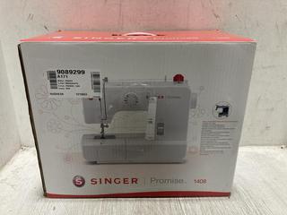 Lot 1010  
            Chesterfield SR47 - Parcel Delivery Only 

                
SINGER PROMISE 1408 SEWING MACHINE ORIGINAL RRP £165 (LOCATION: D5)