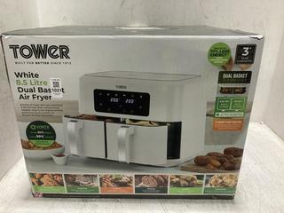 Lot 1021  
            Chesterfield SR47 - Parcel Delivery Only 

                
TOWER 8.5L DUAL BASKET AIR FRYER (LOCATION: D5)