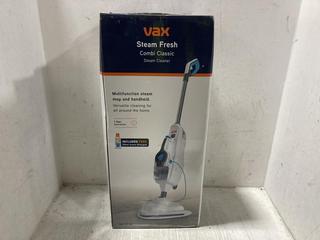 Lot 1044  
            Chesterfield SR47 - Parcel Delivery Only 

                
VAX STEAM FRESH COMBI CLASSIC STEAM CLEANER (LOCATION: D6)