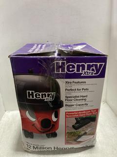 Lot 1065  
            Chesterfield SR47 - Parcel Delivery Only 

                
HENRY XTRA VACUUM CLEANER ORIGINAL RRP £179 (LOCATION: D7)