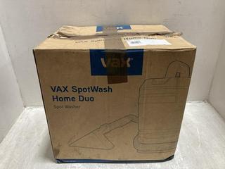 Lot 1067  
            Chesterfield SR47 - Parcel Delivery Only 

                
VAX SPOTWASH HOME DUO SPOT CLEANER ORIGINAL RRP £109 (LOCATION: D7)