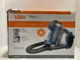 Lot 1074  
            Chesterfield SR47 - Parcel Delivery Only 

                
VAX PICKUP PET VACUUM CLEANER (LOCATION: D7)