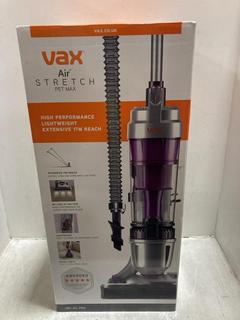 Lot 1078  
            Chesterfield SR47 - Parcel Delivery Only 

                
VAX AIR STRETCH PET MAX UPRIGHT VACUUM CLEANER ORIGINAL RRP £120 (LOCATION: D7)