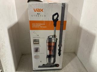 Lot 1096  
            Chesterfield SR47 - Parcel Delivery Only 

                
VAX AIR STRETCH CORDED UPRIGHT VACUUM CLEANER. (LOCATION: D8)