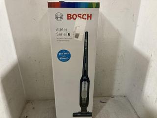 Lot 1116  
            Chesterfield SR47 - Parcel Delivery Only 

                
BOSCH ATHLET SERIES 6 CORDLESS VACUUM CLEANER ORIGINAL RRP £196. (LOCATION: D8)