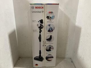 Lot 1120  
            Chesterfield SR47 - Parcel Delivery Only 

                
BOSCH UNLIMITED 7 CORDLESS VACUUM CLEANER ORIGINAL RRP £250. (LOCATION: D8)