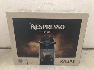 Lot 1159  
            Chesterfield SR47 - Parcel Delivery Only 

                
KRUPS NESPRESSO PIXIE COFFEE MACHINE. (LOCATION: A2)