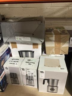Lot 1164  
            Chesterfield SR47 - Parcel Delivery Only 

                
7 X ASSORTED APPLIANCES TO INCLUDE JOHN LEWIS DRIP FILTER COFFEE MACHINE. (332335...