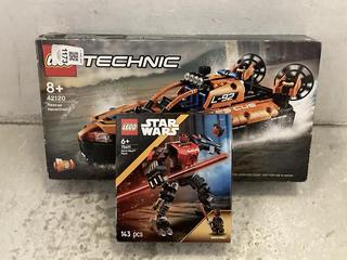 Lot 1173  
            Chesterfield SR47 - Parcel Delivery Only 

                
LEGO TECHNIC 42120 RESCUE HOVERCRAFT TO INCLUDE LEGO STAR WARS 75411 DARTH MAUL M...