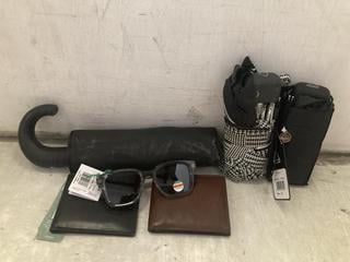 Lot 1177  
            Chesterfield SR47 - Parcel Delivery Only 

                
LOT OF ASSORTED ITEMS TO INCLUDE JOHN LEWIS POLARISED SQUARE SUNGLASSES (3475834)...