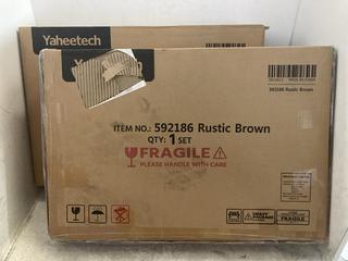 Lot 204  
            Chesterfield SR47 - Parcel Delivery Only 

                
2 X YAHEETECH SIDE TABLE IN BROWN - MODEL NO. 592186 (LOCATION: A7)