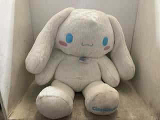 Lot 233  
            Chesterfield SR47 - Parcel Delivery Only 

                
BUILD A BEAR HELLO KITTY AND FRIENDS GIANT CINNAMOROLL SOFT TOY (LOCATION: A9)