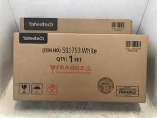 Lot 236  
            Chesterfield SR47 - Parcel Delivery Only 

                
2 X YAHEETECH WALL MOUNTED STORAGE CABINET IN WHITE - MODEL NO. 591753 (LOCATION:...
