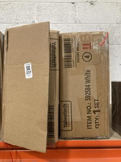 Lot 237  
            Chesterfield SR47 - Parcel Delivery Only 

                
2 X YAHEETECH SIDE TABLE IN WHITE - MODEL NO. 592584 (LOCATION: A9)