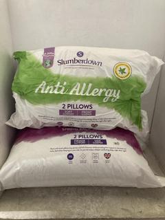 Lot 258  
            Chesterfield SR47 - Parcel Delivery Only 

                
SLUMBERDOWN SLEEP SOUNDLY REBOUND SPRING BACK SUPPORT FIRMER SUPPORT PILLOW PAIR ...