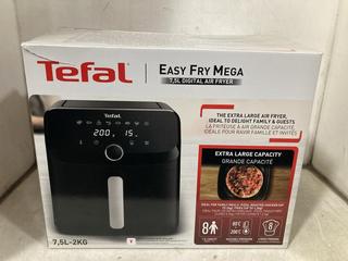 Lot 372  
            Chesterfield SR47 - Parcel Delivery Only 

                
TEFAL EASY FRY MEGA 7.5L DIGITAL AIR FRYER (LOCATION: B1)