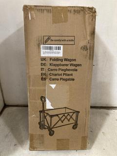 Lot 377  
            Chesterfield SR47 - Parcel Delivery Only 

                
FOLDING WAGON IN BLACK (LOCATION: B1)