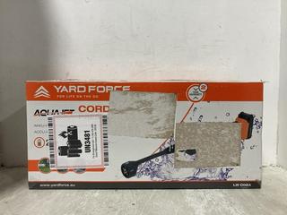 Lot 386  
            Chesterfield SR47 - Parcel Delivery Only 

                
YARD FORCE AQUAJET 20V CORDLESS PRESSURE WASHER - MODEL NO. LW C02A (LOCATION: B2)