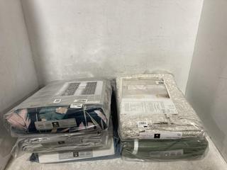 Lot 394  
            Chesterfield SR47 - Parcel Delivery Only 

                
5 X ASSORTED JOHN LEWIS PAIR OF CURTAINS TO INCLUDE ARALIA FLORAL TEAL PAIR OF CU...