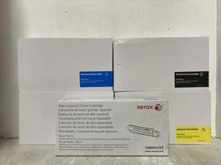 Lot 445  
            Chesterfield SR47 - Parcel Delivery Only 

                
5 X ASSORTED INK ITEMS TO INCLUDE XEROX 106R04347 HIGH-CAPACITY TONER CARTRIDGE. ...