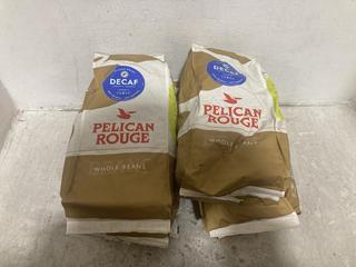 Lot 552  
            Chesterfield SR47 - Parcel Delivery Only 
                
6 X PELICAN ROUGE CLASSIC ROAST DECAF COFFEE BEANS 1KG BBE 16.10.25. (LOCATION: B7)