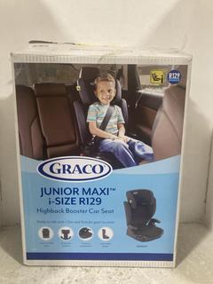 Lot 558  
            Chesterfield SR47 - Parcel Delivery Only 
                
GRACO JUNIOR MAXI I-SIZE R129 HIGHBACK BOOSTER CAR SEAT. (LOCATION: B8)