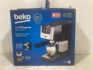 Lot 579  
            Chesterfield SR47 - Parcel Delivery Only 
                
BEKO CAFFEEXPERTO COFFEE MACHINE. (LOCATION: B8)