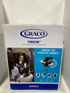 Lot 591  
            Chesterfield SR47 - Parcel Delivery Only 
                
GRACO TURN2ME ROTATING CAR SEAT ORIGINAL RRP £129 (LOCATION: B9)