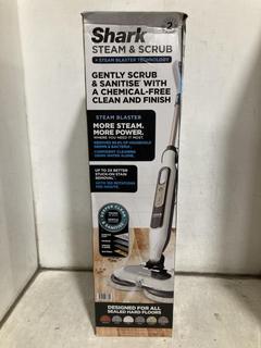 Lot 610  
            Chesterfield SR47 - Parcel Delivery Only 

                
SHARK STEAM AND SCRUB STEAM MOP ORIGINAL RRP £159 (LOCATION: B10)