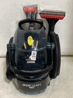 Lot 619  
            Chesterfield SR47 - Parcel Delivery Only 

                
BISSELL SPOTCLEAN PRO CARPET CLEANER ORIGINAL RRP £149 (LOCATION: B10)
