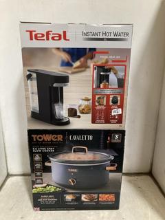 Lot 623  
            Chesterfield SR47 - Parcel Delivery Only 

                
TEFAL INSTANT HOT WATER DISPENSER TO INCLUDE TOWER 6.5L SLOW COOKER (LOCATION: B10)
